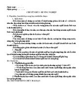 Giáo án Công nghệ Lớp 10 - Chuyên đề 5 Hướng nghiệp